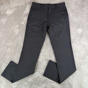 Rhone Commuter Slim Pants Men's Size 30 X 32 Black Stretch Athletic Dress Casual